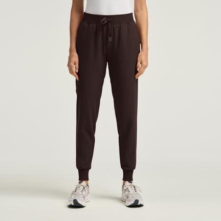 Silex Slim Scrub Jogger - Espresso