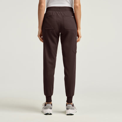 Silex Slim Scrub Jogger - Espresso