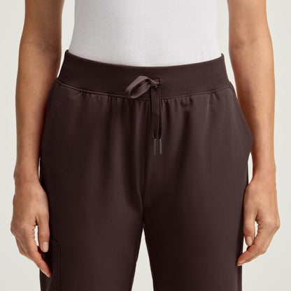 Silex Slim Scrub Jogger - Espresso