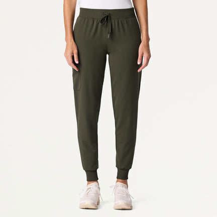 Silex Slim Scrub Jogger - Deep Olive