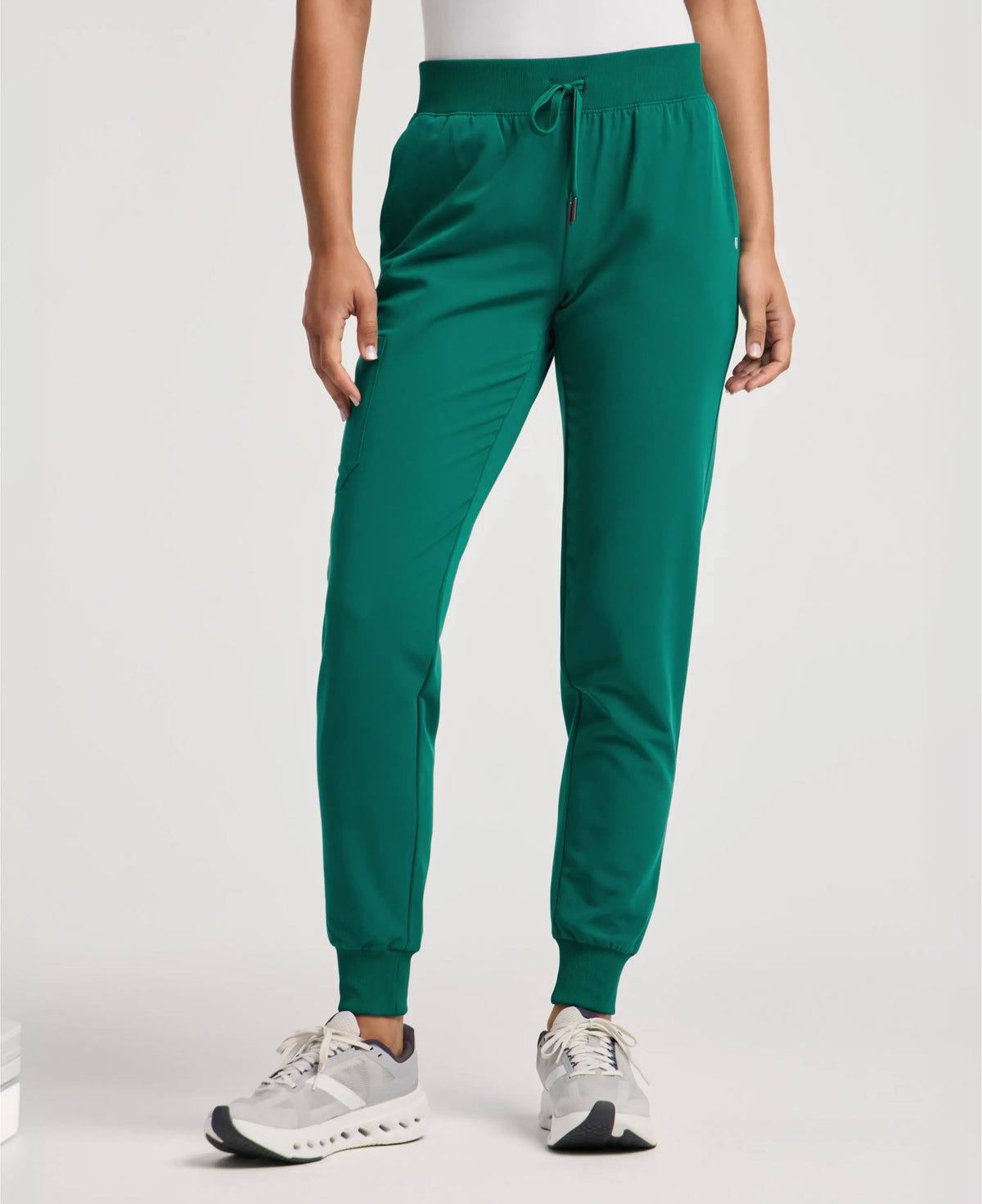 Jaanuu Silex Slim Scrub Jogger in Hunter Green, product photo 1 of 6