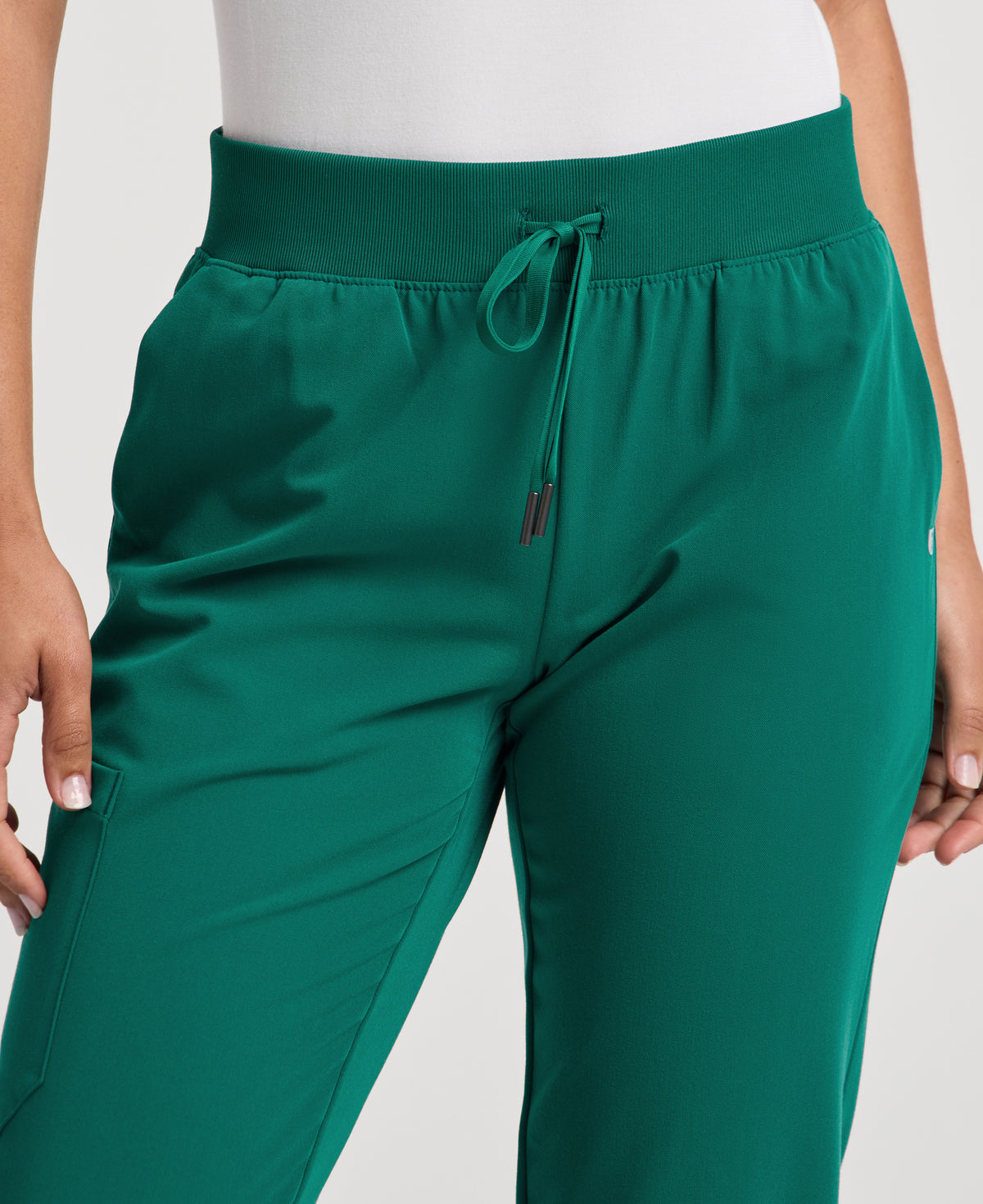 Jaanuu Silex Slim Scrub Jogger in Hunter Green, product photo 4 of 6