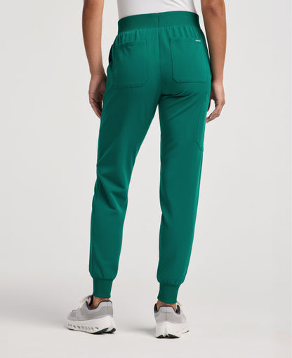 Jaanuu Silex Slim Scrub Jogger in Hunter Green, product photo 6 of 6