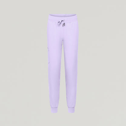 Silex Slim Knit-Waist Scrub Jogger - Lavender