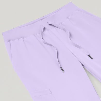 Silex Slim Knit-Waist Scrub Jogger - Lavender