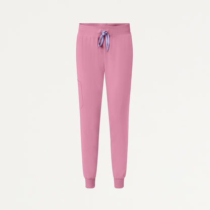 Silex Slim Knit-Waist Scrub Jogger - Orchid
