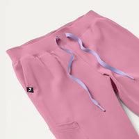 Silex Slim Knit-Waist Scrub Jogger - Orchid