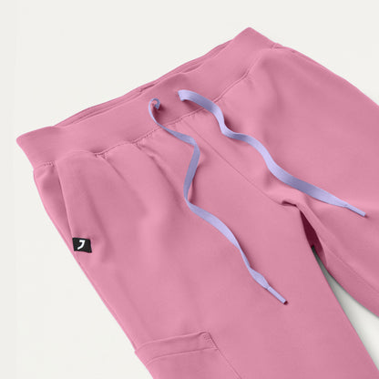 Silex Slim Knit-Waist Scrub Jogger - Orchid
