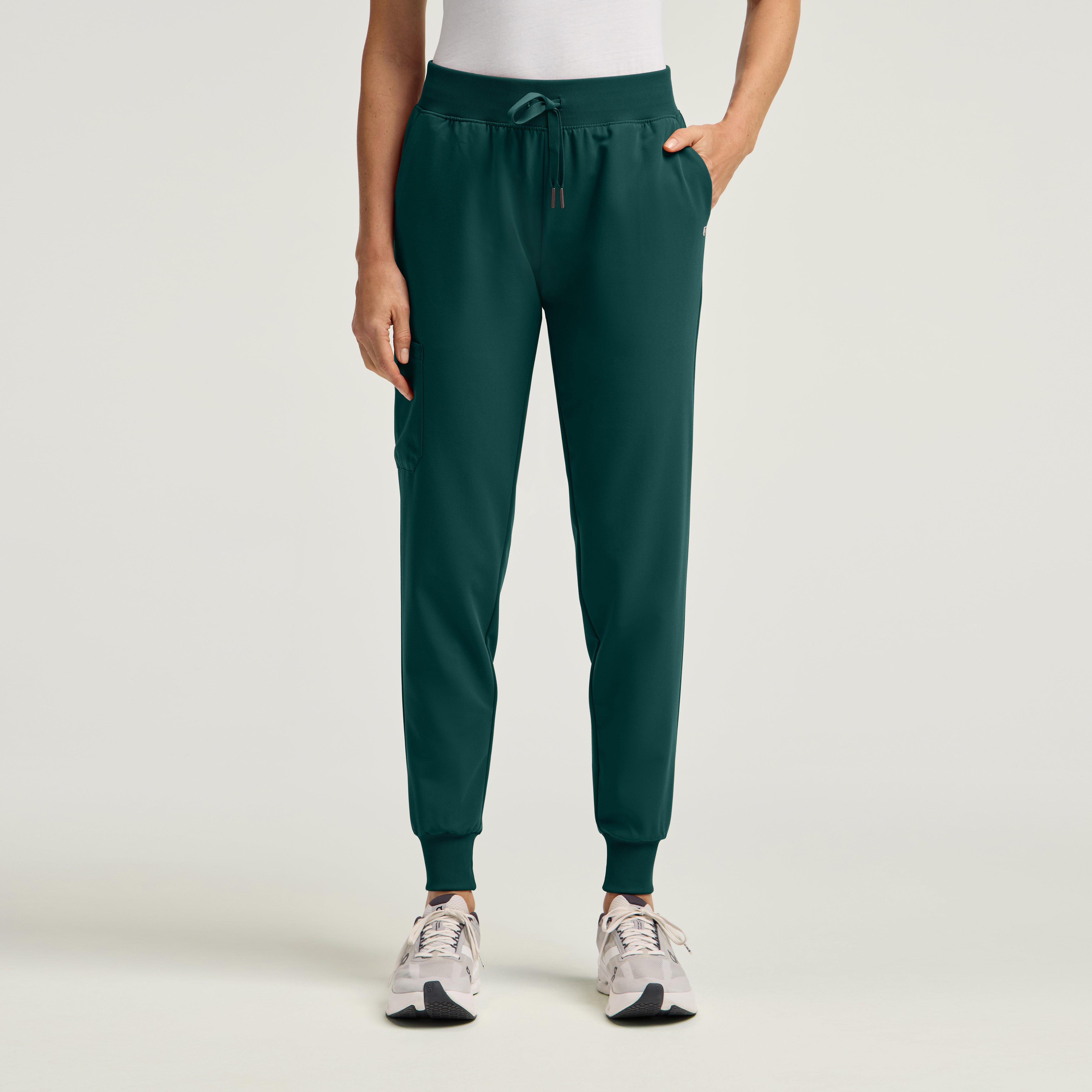 Silex Slim Scrub Jogger - Midnight Green