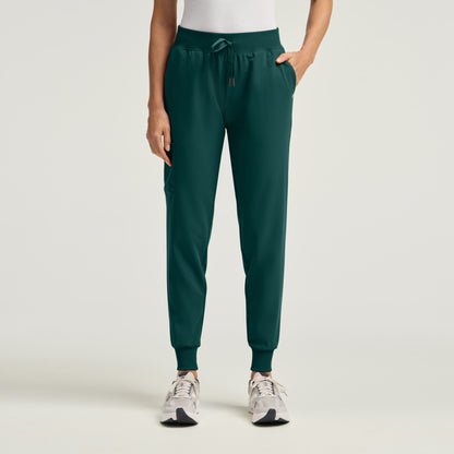 Silex Slim Scrub Jogger - Midnight Green