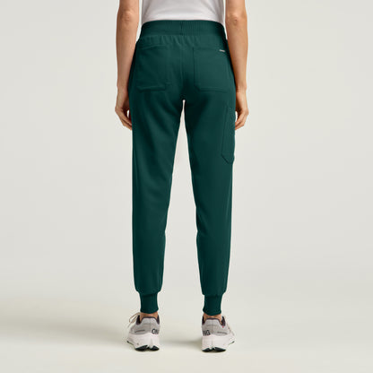 Silex Slim Scrub Jogger - Midnight Green