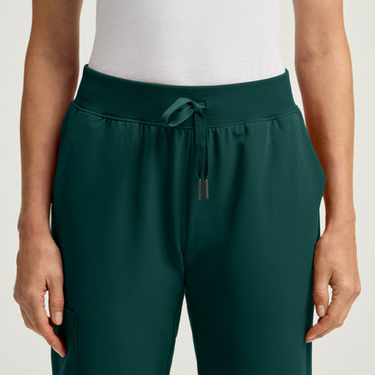 Silex Slim Scrub Jogger - Midnight Green