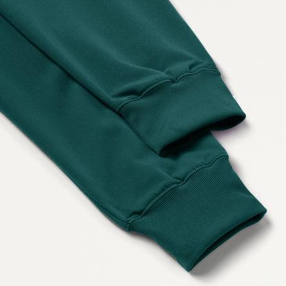 Silex Slim Knit-Waist Scrub Jogger - Midnight Green