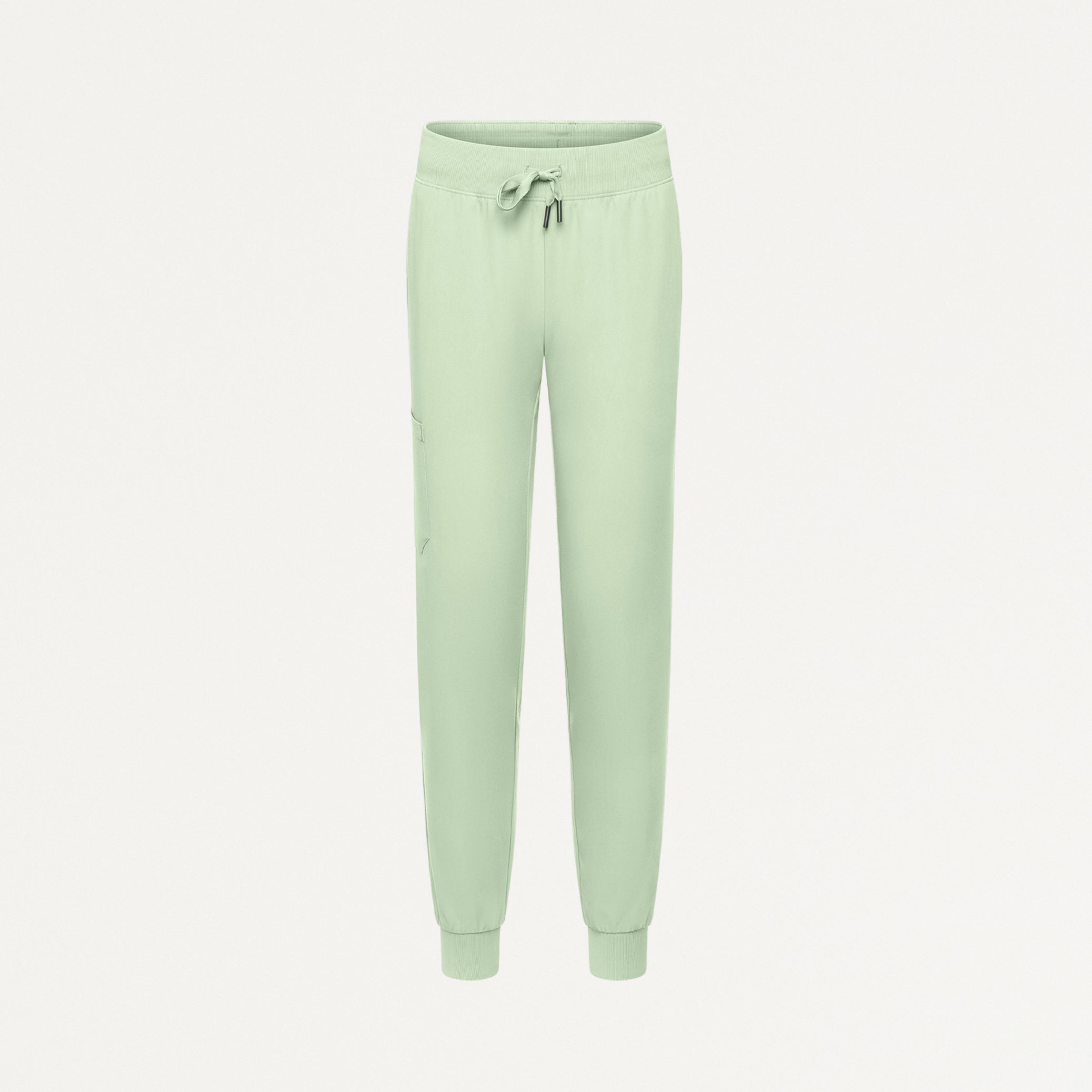 Silex Slim Knit-Waist Scrub Jogger - Mint