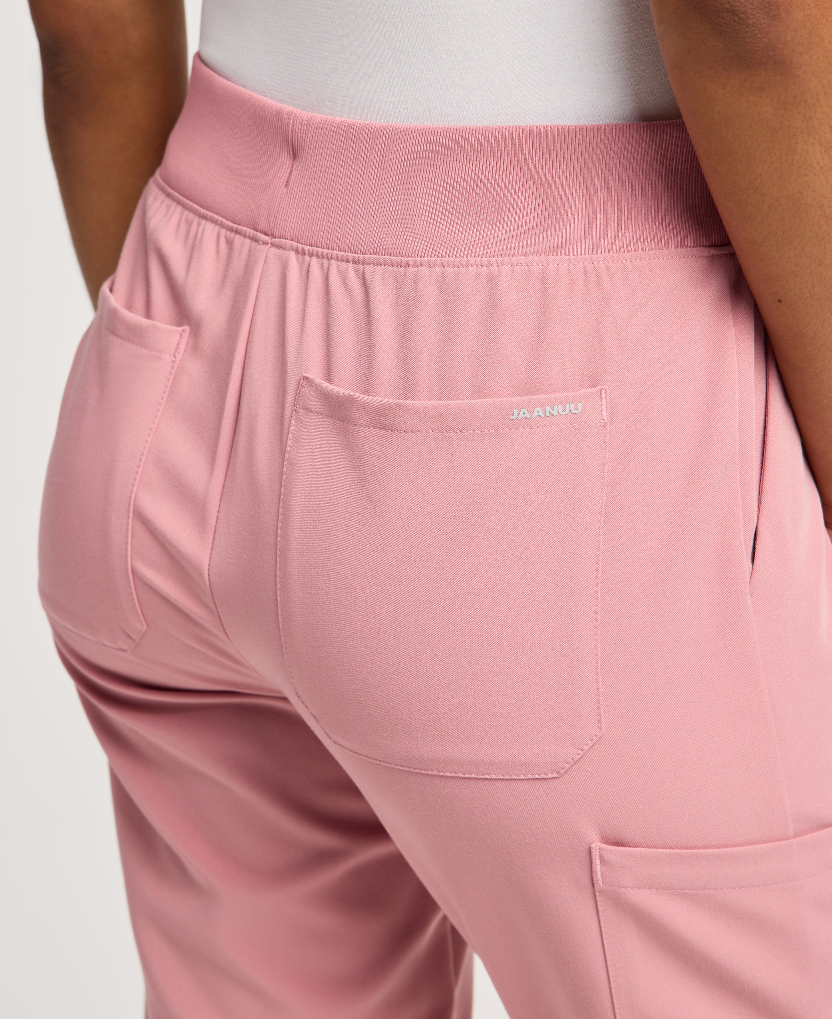 Jaanuu Silex Slim Scrub Jogger in Mauve, product photo 5 of 6