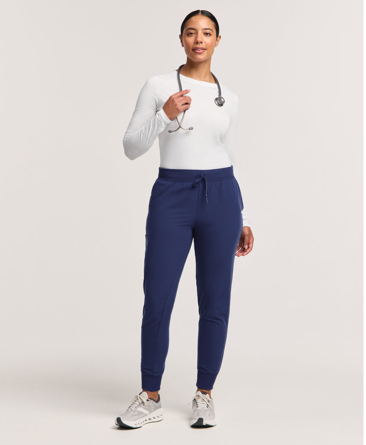 Jaanuu Silex Slim Scrub Jogger in Midnight Navy, product photo 1 of 6