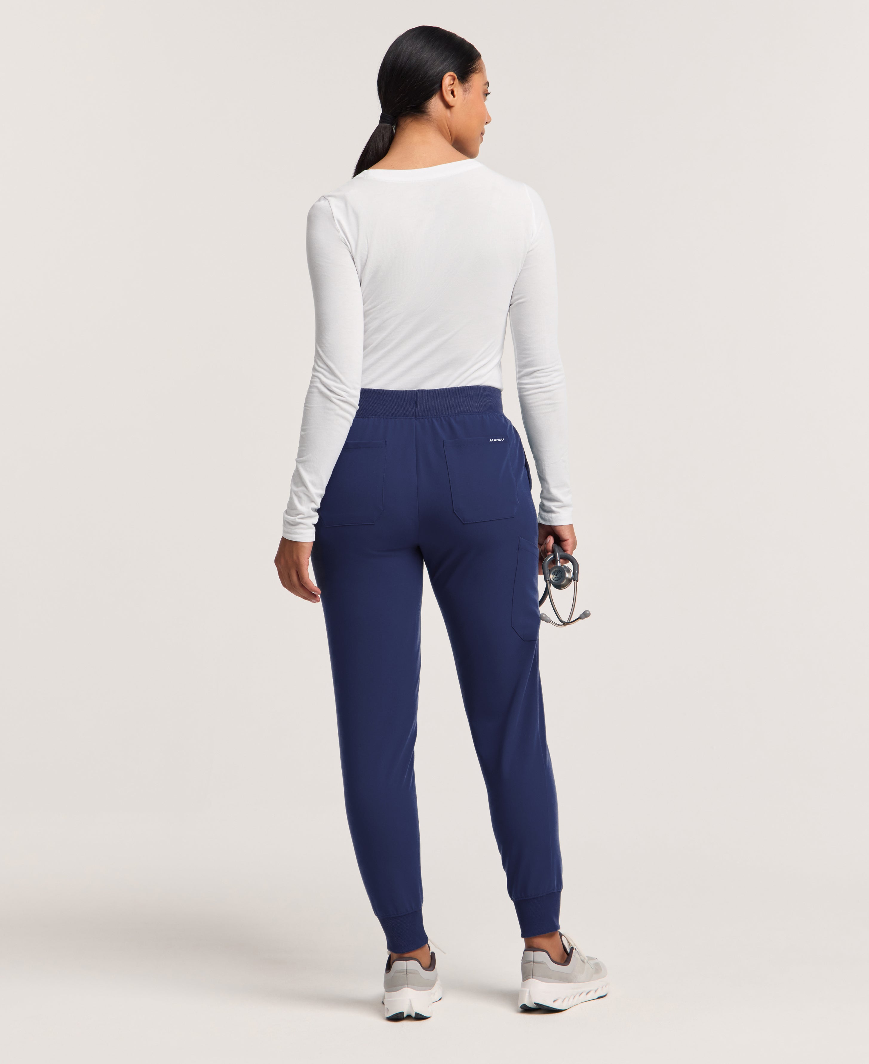 Jaanuu Silex Slim Scrub Jogger in Midnight Navy, product photo 6 of 6