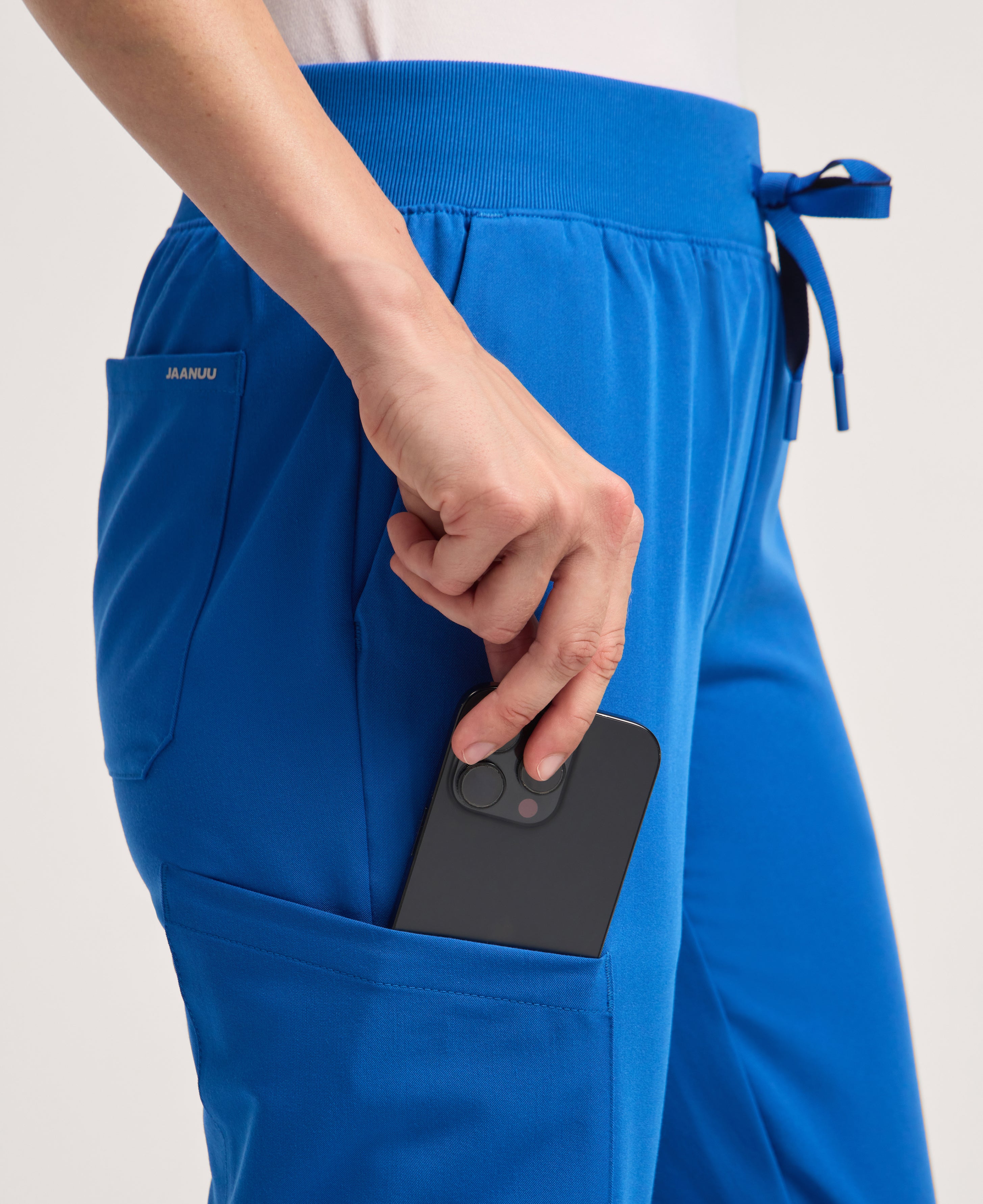 Jaanuu Silex Slim Scrub Jogger in Royal Blue, product photo 5 of 6
