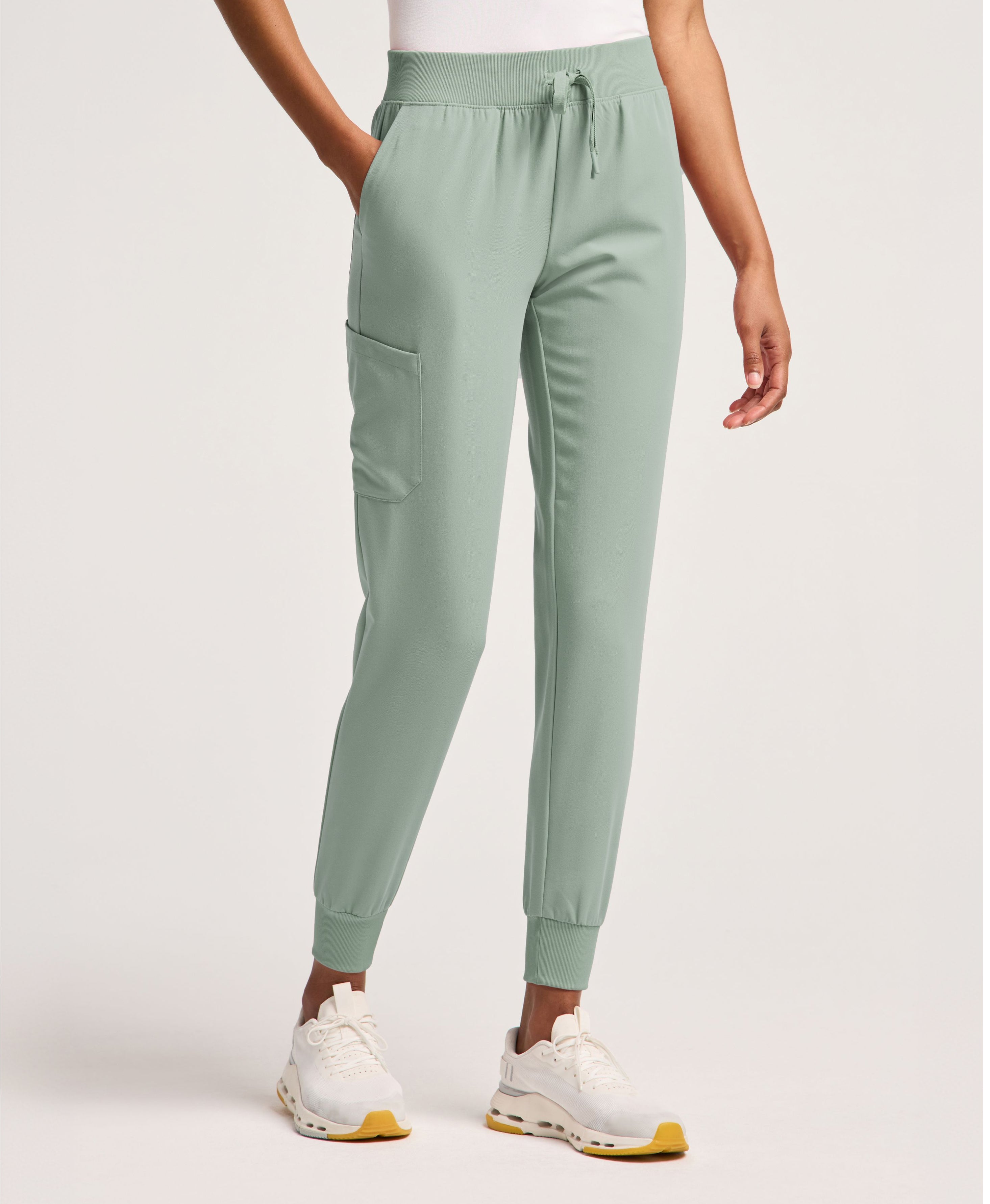 Silex Slim Scrub Jogger - Sage