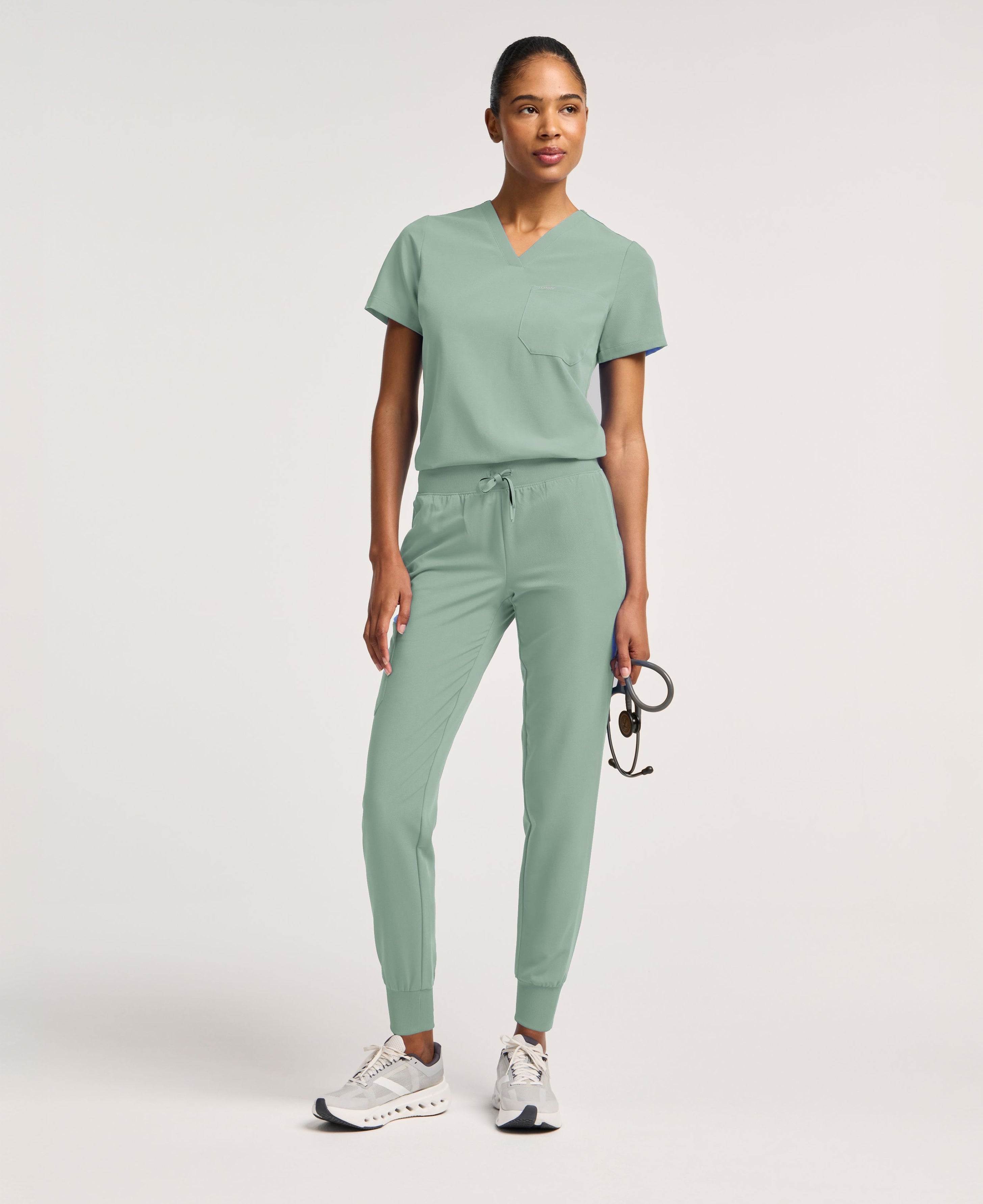 Silex Slim Scrub Jogger - Sage