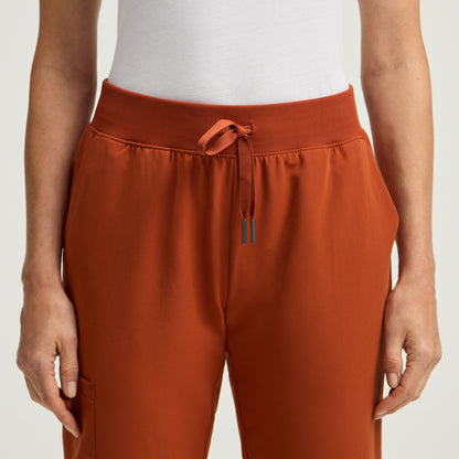 Silex Slim Scrub Jogger - Sienna