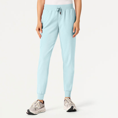 Silex Slim Knit-Waist Scrub Jogger - Sky Blue