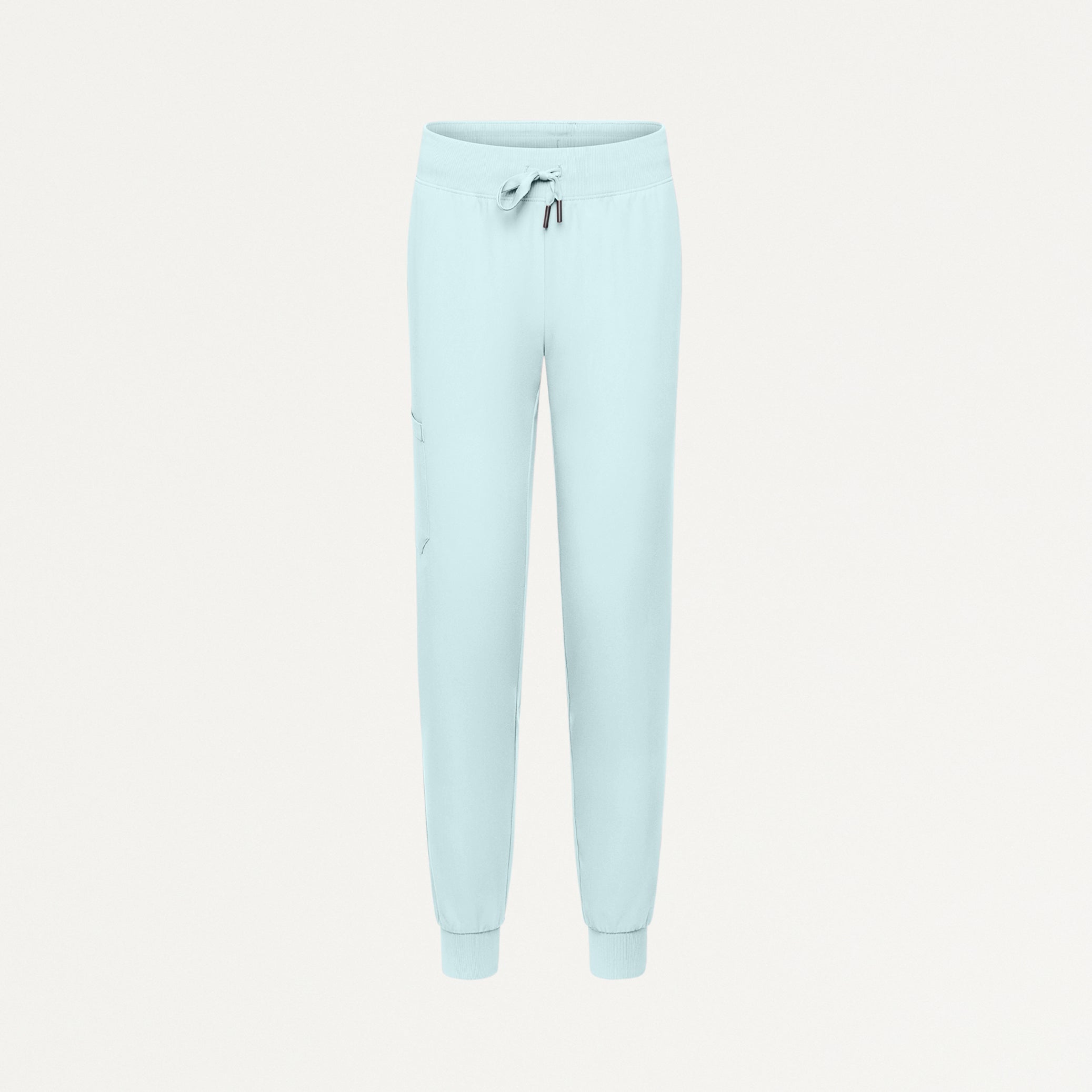 Silex Slim Knit-Waist Scrub Jogger - Sky Blue