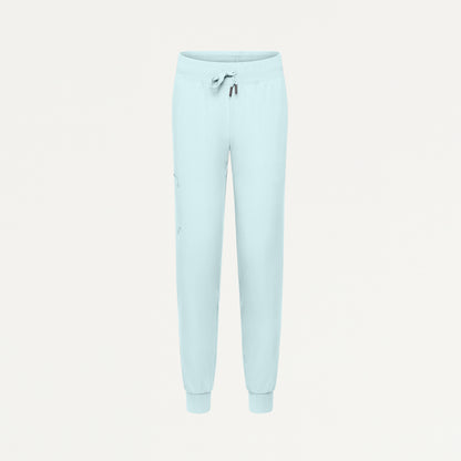 Silex Slim Knit-Waist Scrub Jogger - Sky Blue