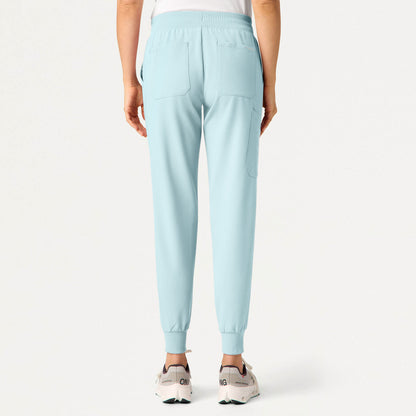 Silex Slim Knit-Waist Scrub Jogger - Sky Blue