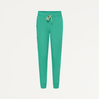 Silex Slim Knit-Waist Scrub Jogger - Surgical Green