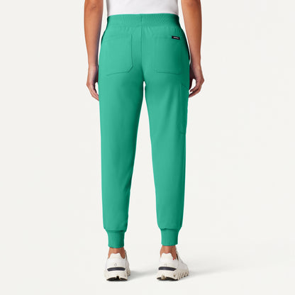 Silex Slim Knit-Waist Scrub Jogger - Surgical Green