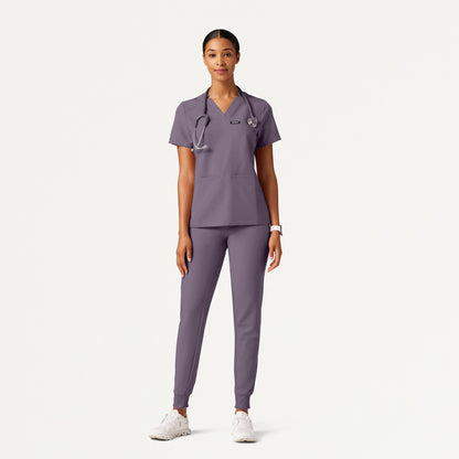 Silex Slim Knit-Waist Scrub Jogger - Titanium