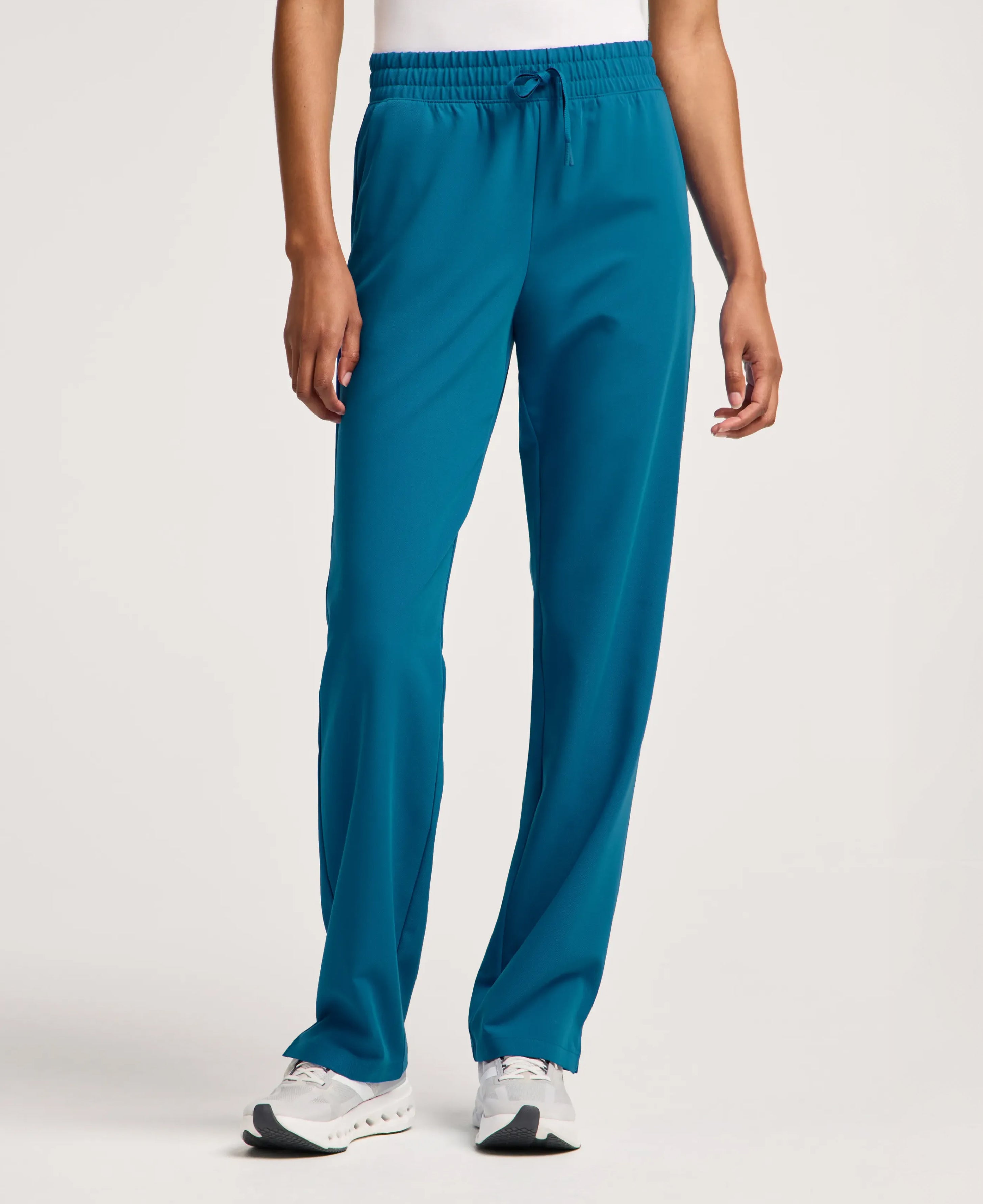 Jaanuu Kerr High Waisted Scrub Pant in Caribbean Blue, product photo 3 of 6