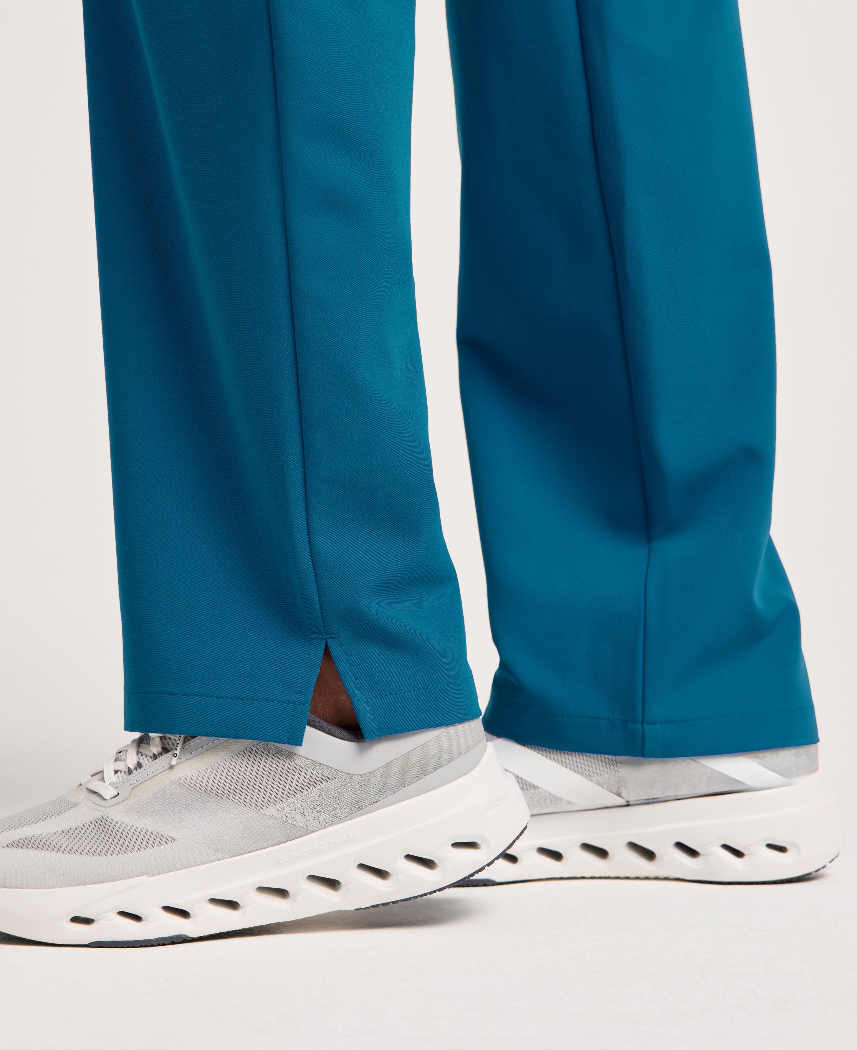 Jaanuu Kerr High Waisted Scrub Pant in Caribbean Blue, product photo 5 of 6