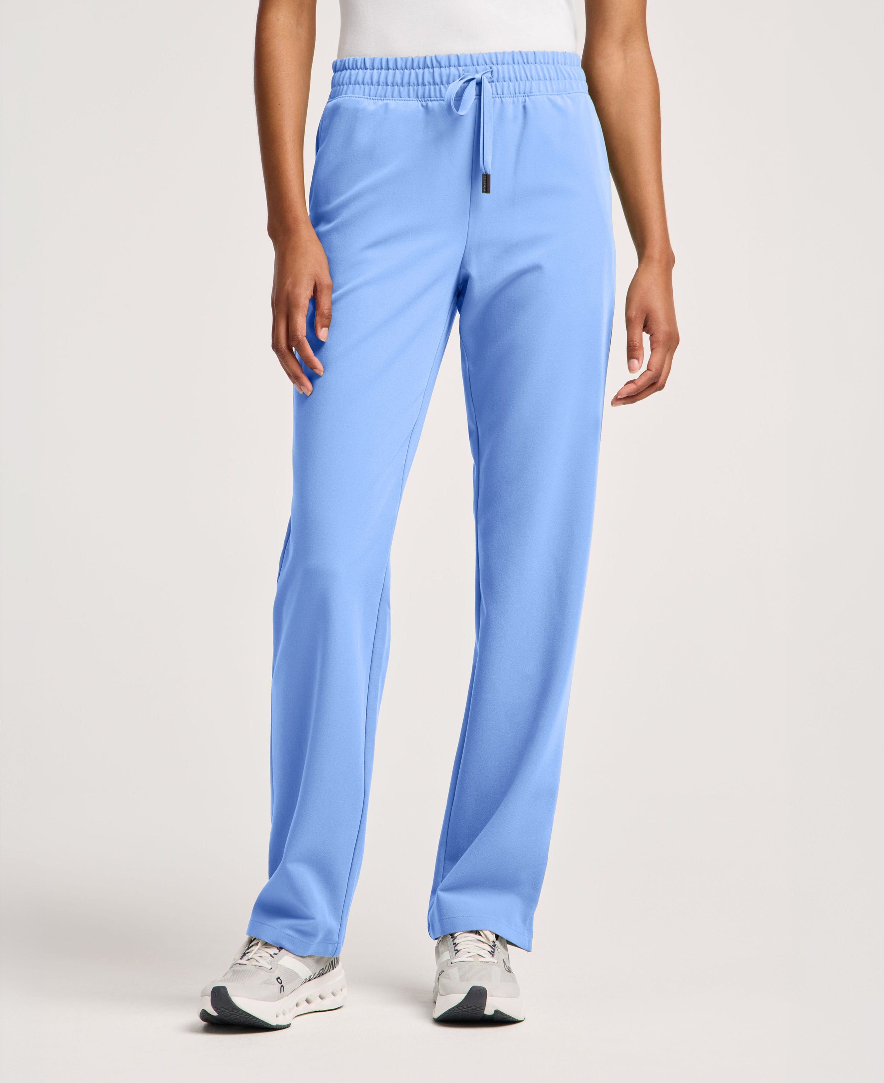 Jaanuu Kerr High Waisted Scrub Pant in Ceil Blue, product photo 1 of 6