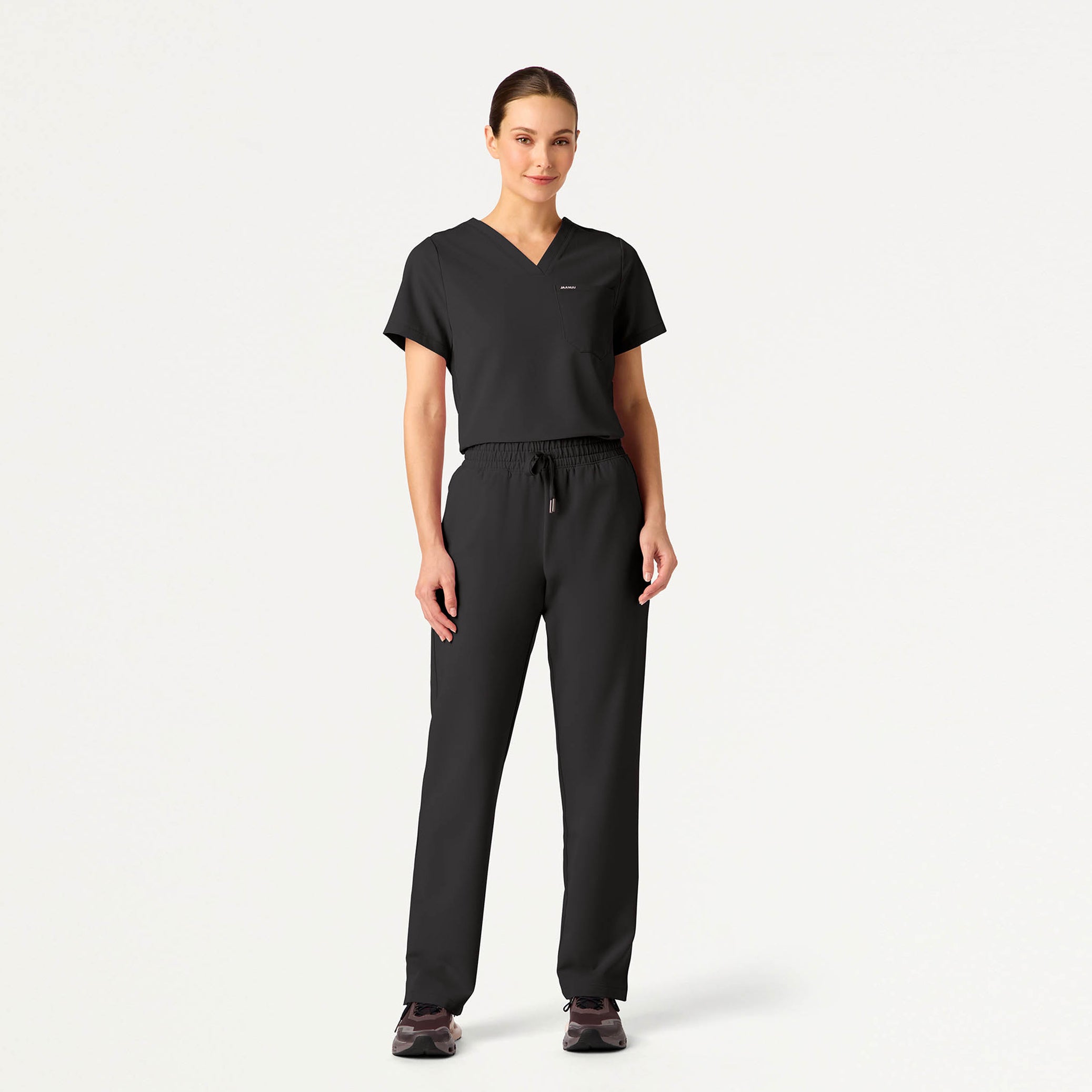 Kerr High Waisted Scrub Pant - Charcoal