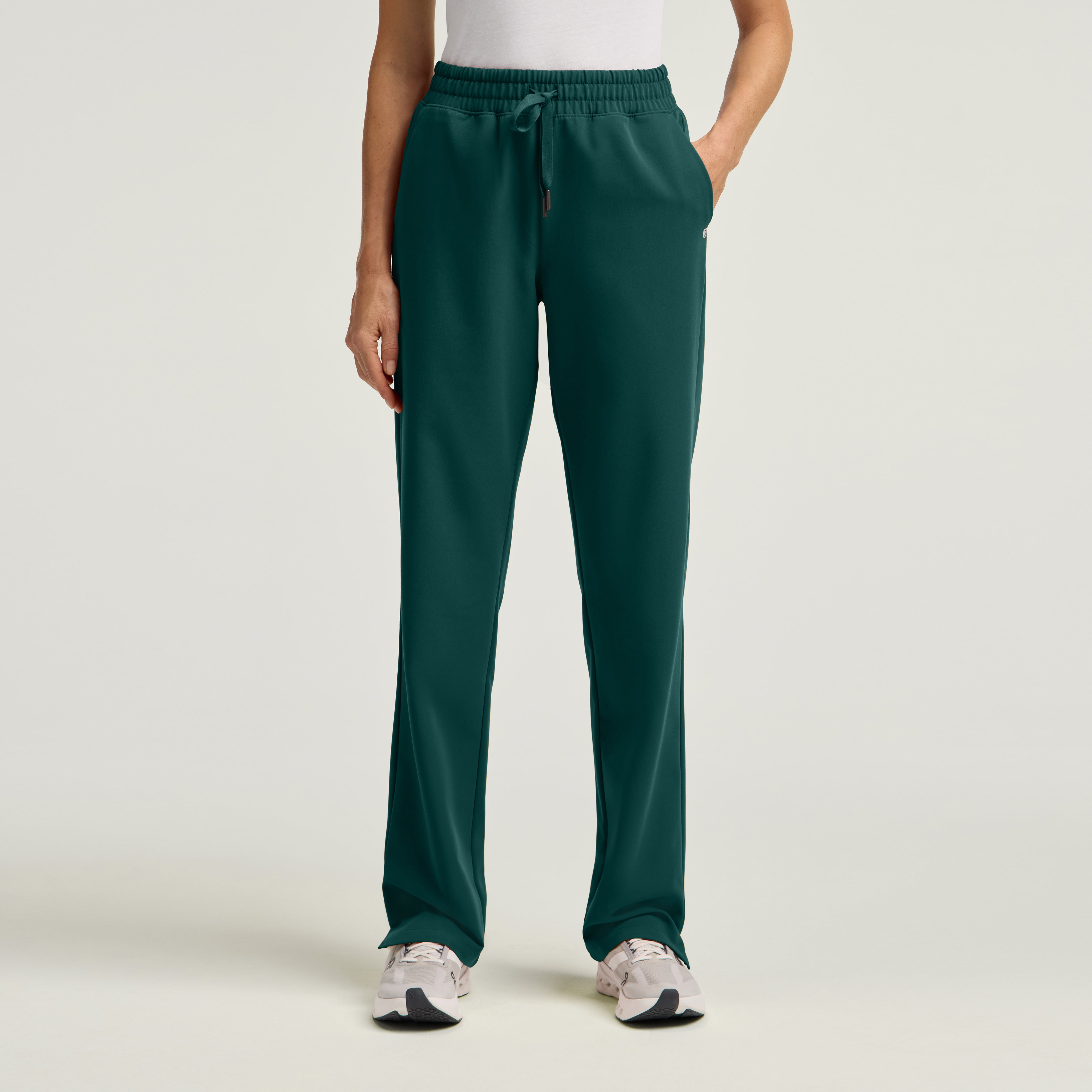 Kerr High Waisted Scrub Pant - Midnight Green