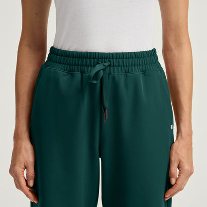 Kerr High Waisted Scrub Pant - Midnight Green