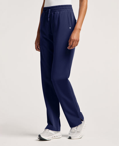 Jaanuu Kerr High Waisted Scrub Pant in Midnight Navy, product photo 1 of 6