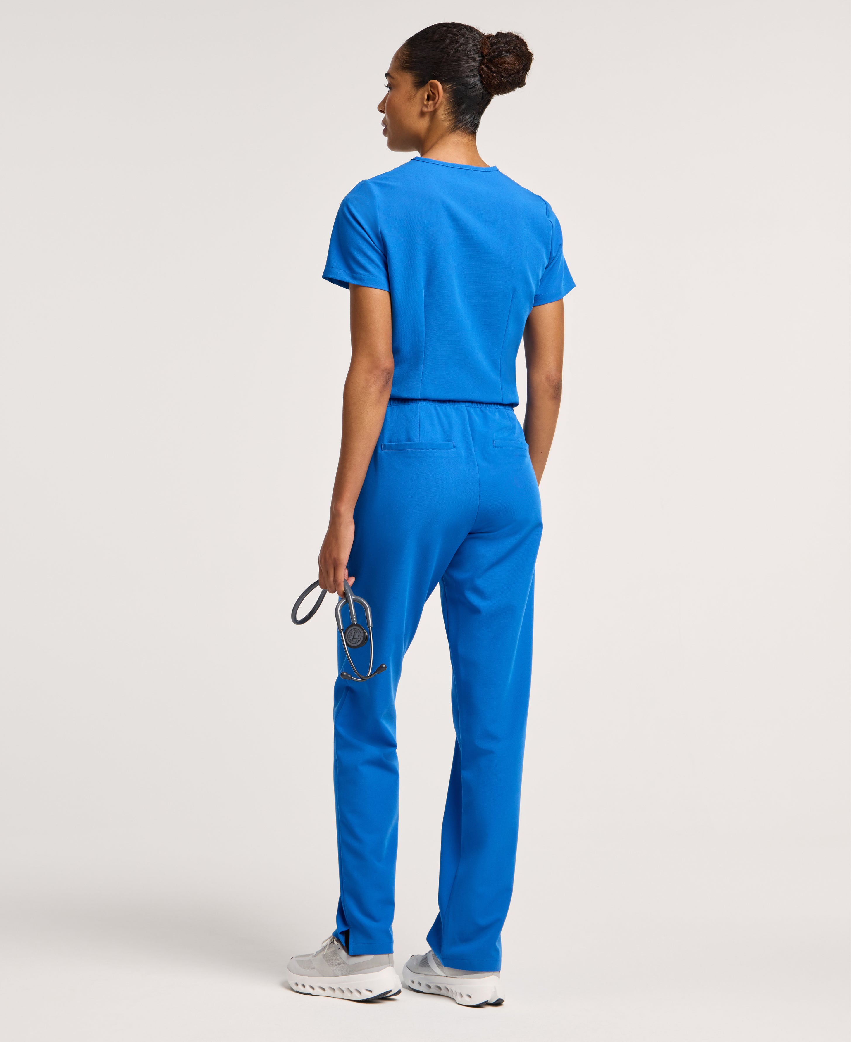 Jaanuu Kerr High Waisted Scrub Pant in Royal Blue, product photo 6 of 6