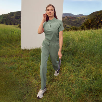Kerr 365 High Waisted Scrub Pant - Sage