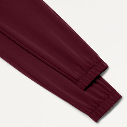 Jace Skinny 7-Pocket Scrub Jogger - Burgundy