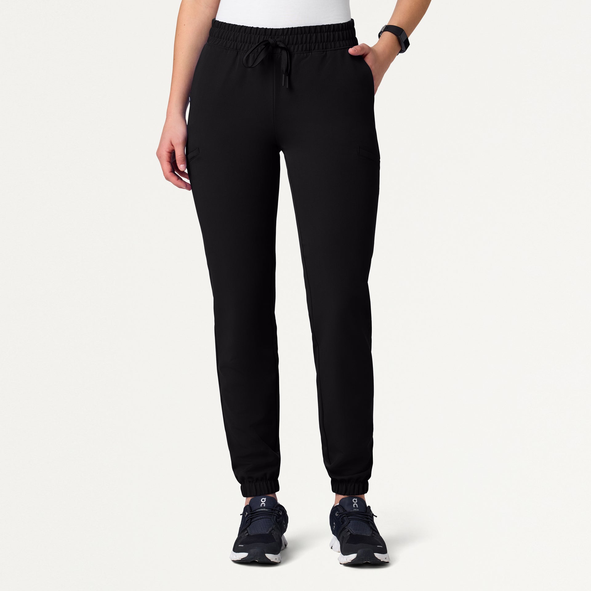 Slim Fit Sweatpants Skinny Black Joggers Womens Jace Skinny