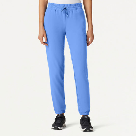 Jace Skinny 7-Pocket Scrub Jogger - Ceil Blue