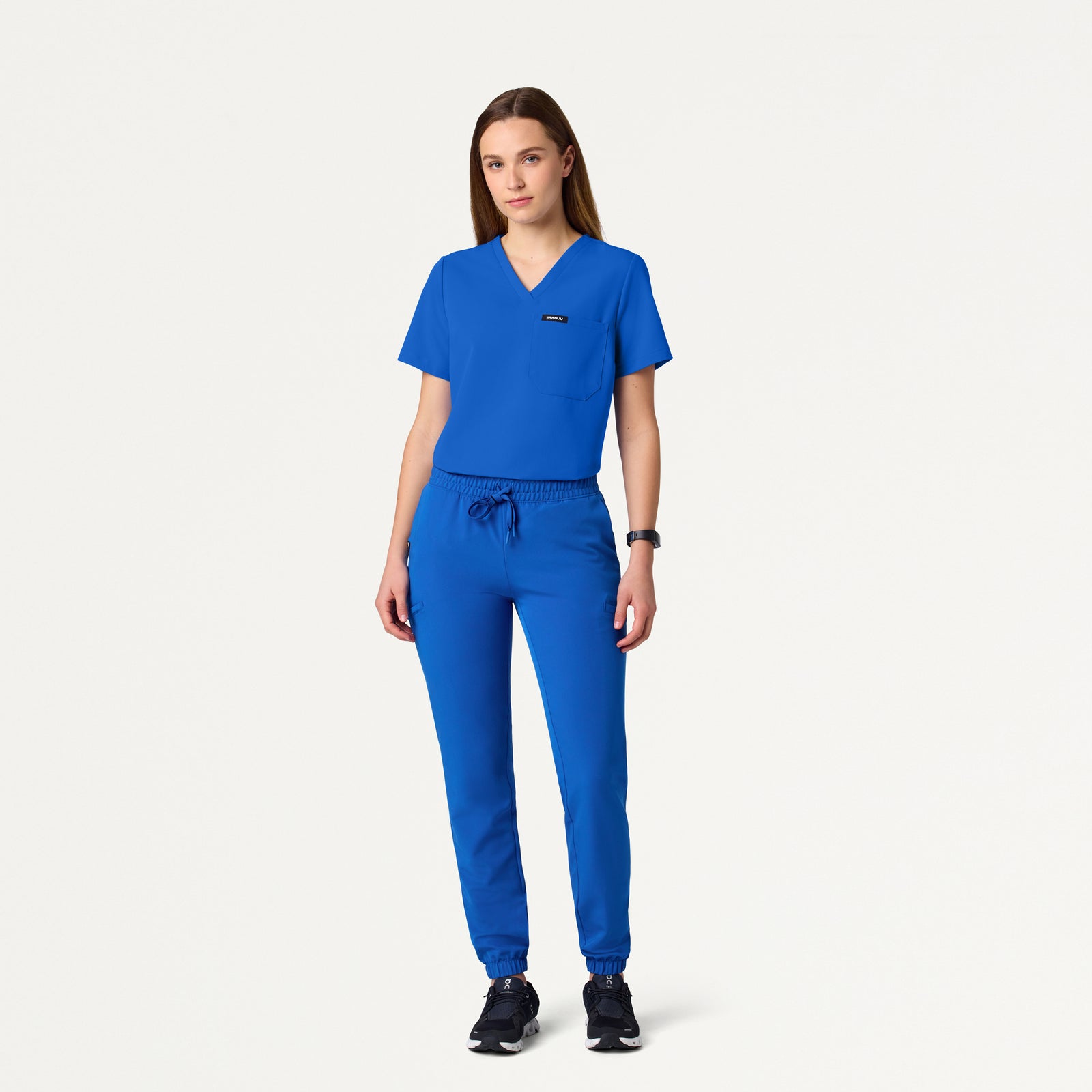 Jace Skinny 7-Pocket Scrub Jogger - Royal Blue