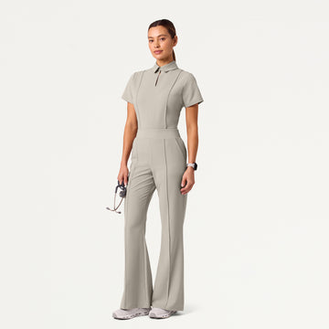 Kori Slim High Waisted Scrub Pant - Fog