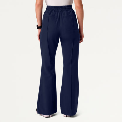 Kori High Waisted Flare Scrub Pant - Midnight Navy