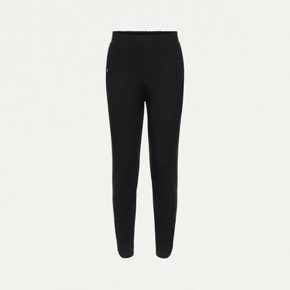 Halle High Waisted Tapered Scrub Pant - Black