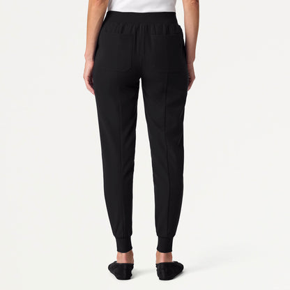 Willow Slim High Waisted Scrub Jogger - Black