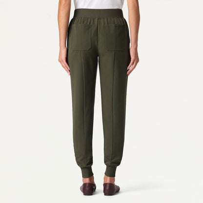 Willow Slim High Waisted Scrub Jogger - Deep Olive